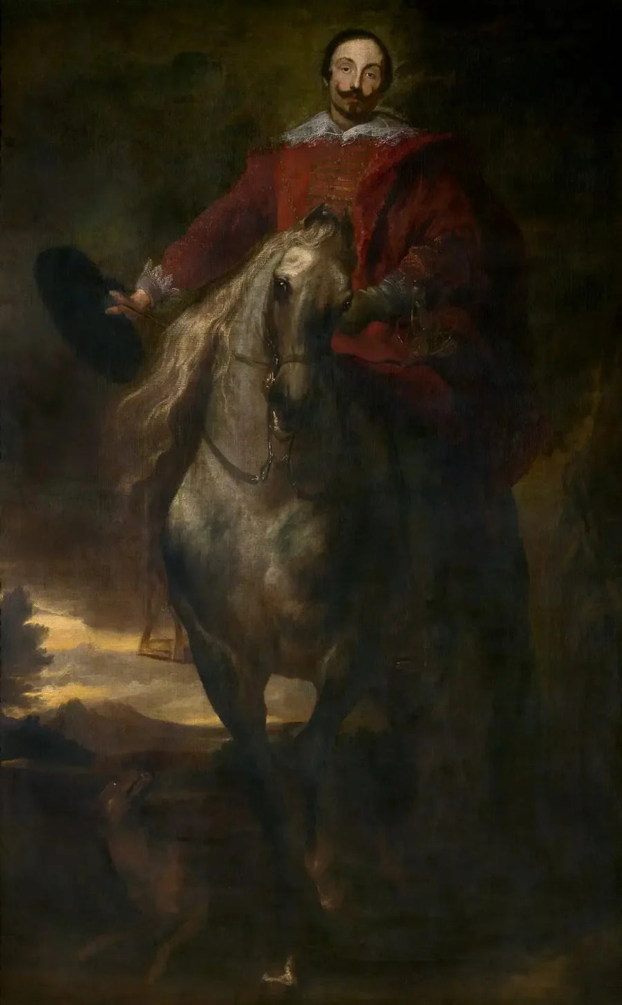 Cornelis de Wael'in Atlı Portresi - Antoine van Dyck