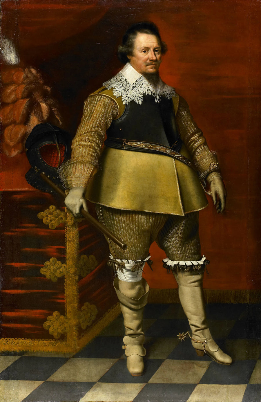 Portrait d'Ernst Casimir Ier (1573-1632), comte de Nassau-Dietz - Wybrand de Geest
