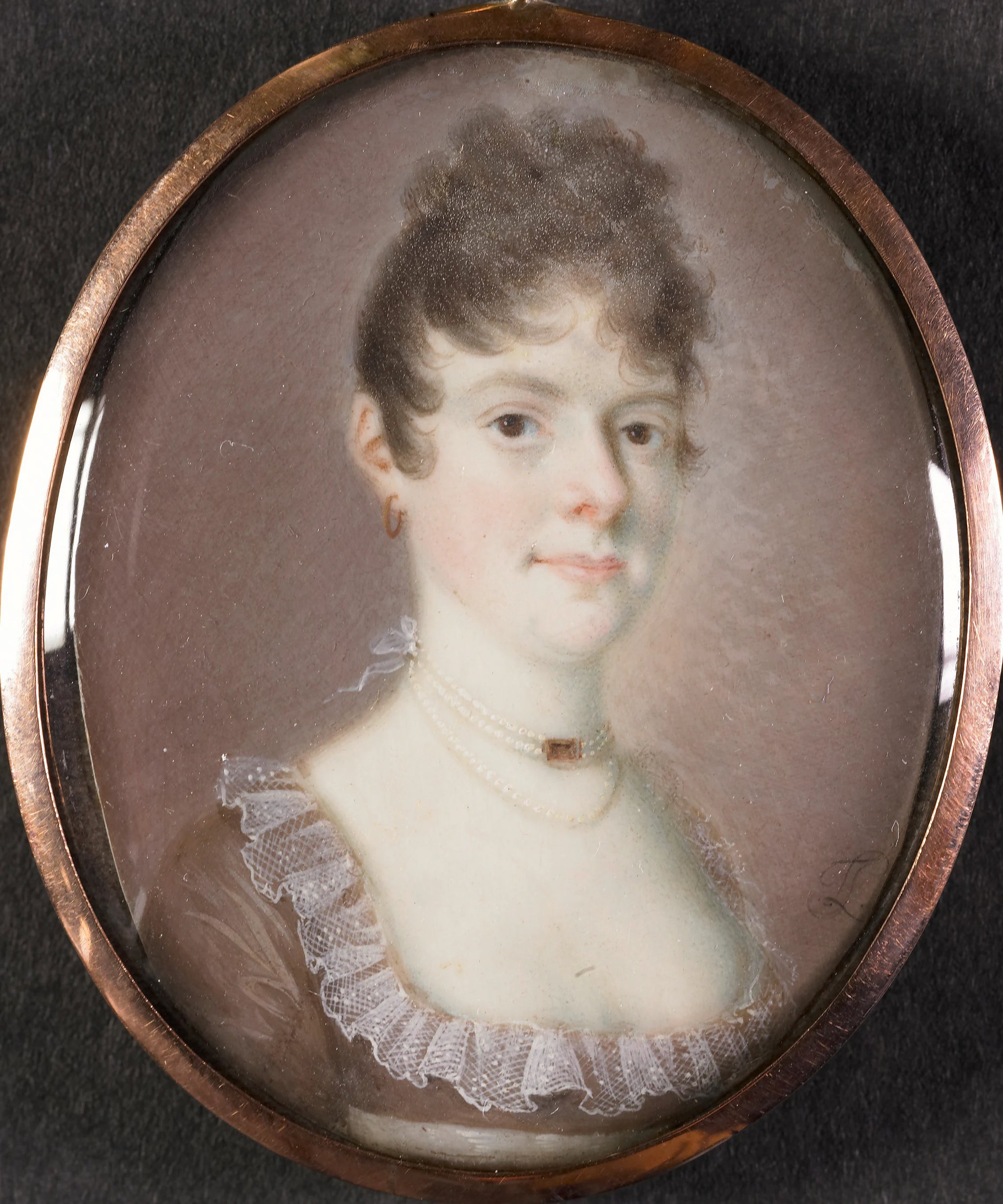 Portrait de femme au collier de perles - Leonardus Temminck