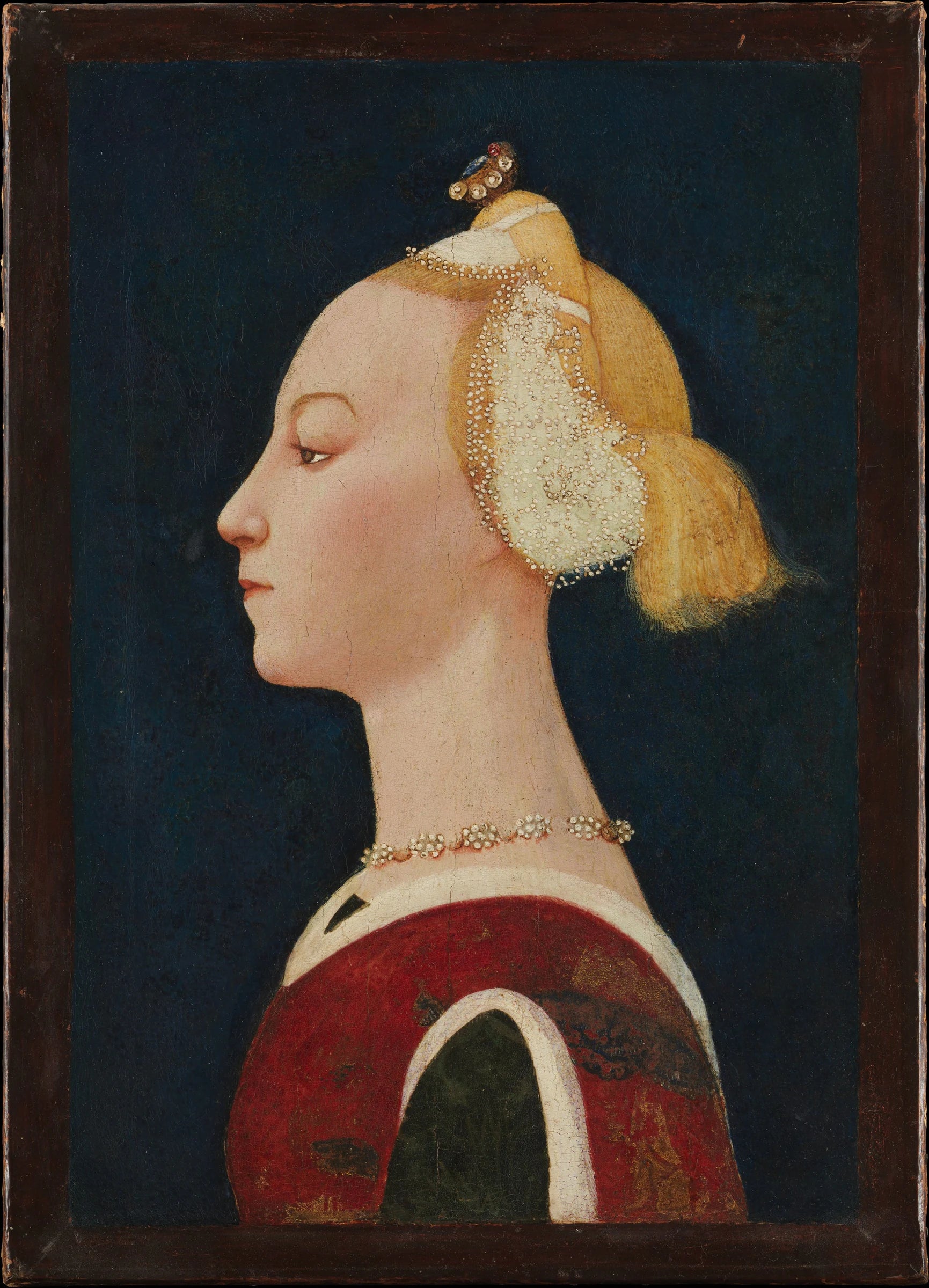 Portrait d'une femme - Master of the Castello Nativity