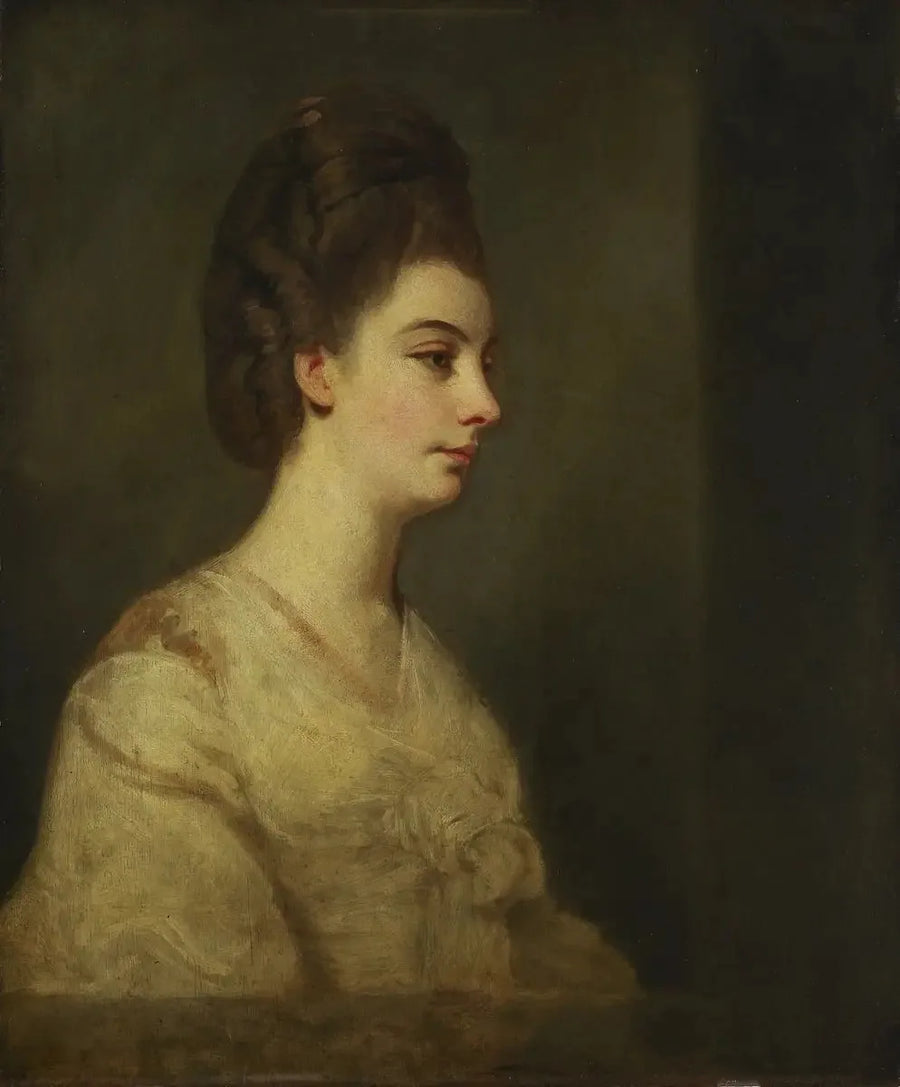 Bilinmeyen bir kadının tamamlanmamış portresi - Joshua Reynolds