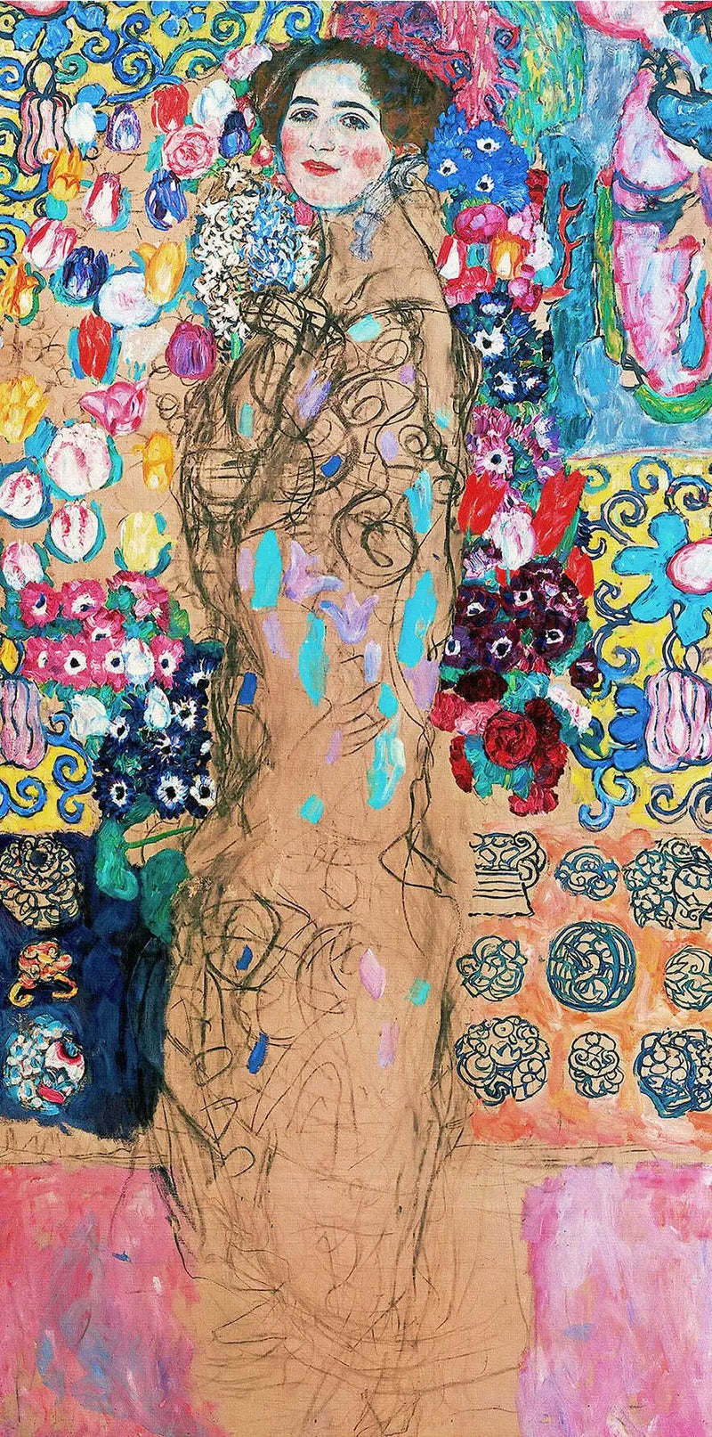 Maria Munk'un Tamamlanmamış Portresi - Gustav Klimt