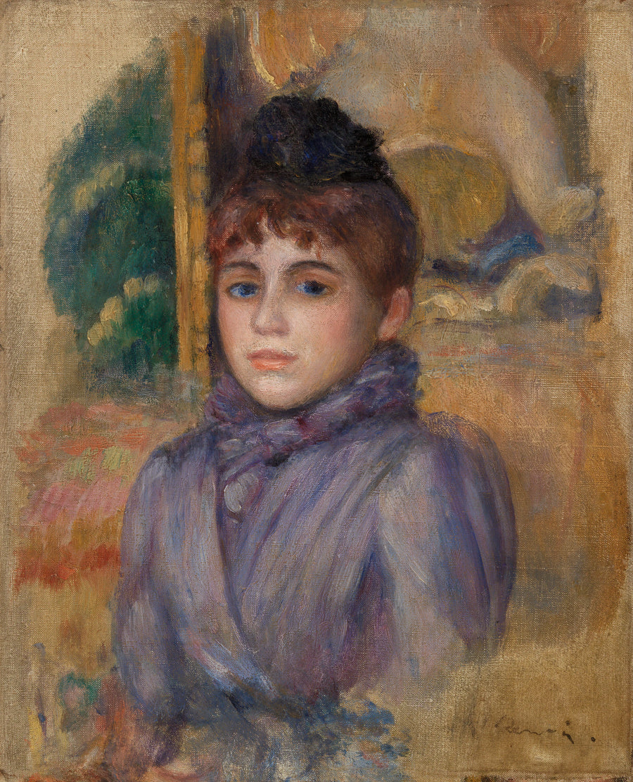 Genç Kadın Portresi - Pierre-Auguste Renoir
