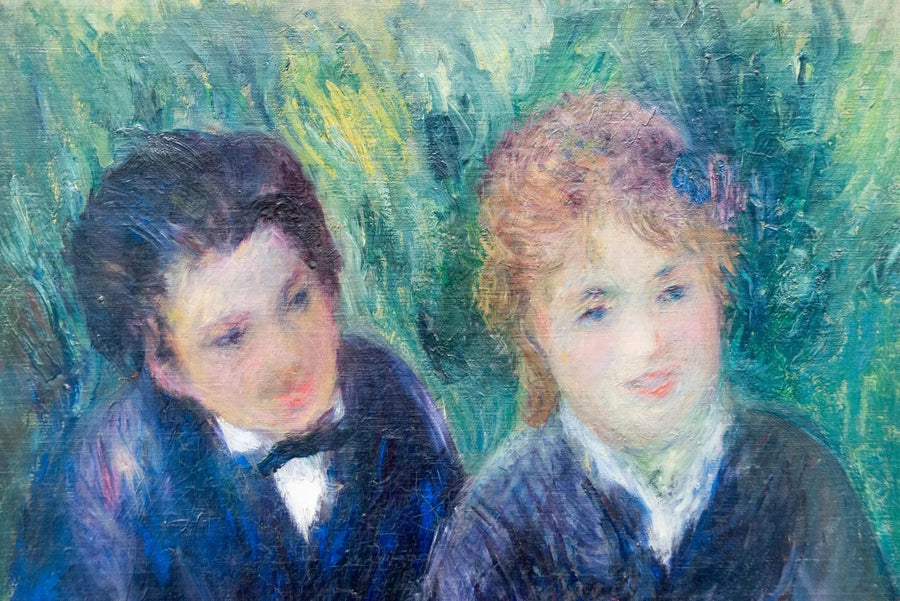 Genç bir adam ve genç bir kız portresi - Pierre-Auguste Renoir