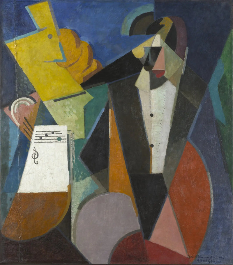 İgor Stravinsky Portresi - Albert Gleizes