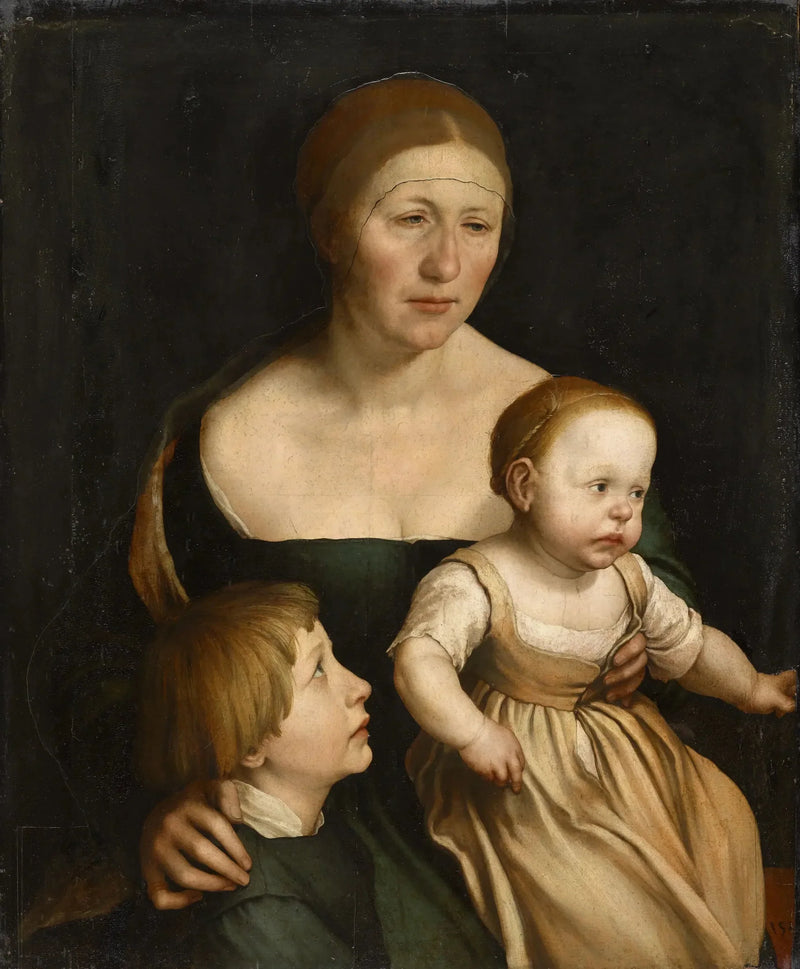 Sanatçının Ailesinin Portresi - Hans Holbein le Jeune