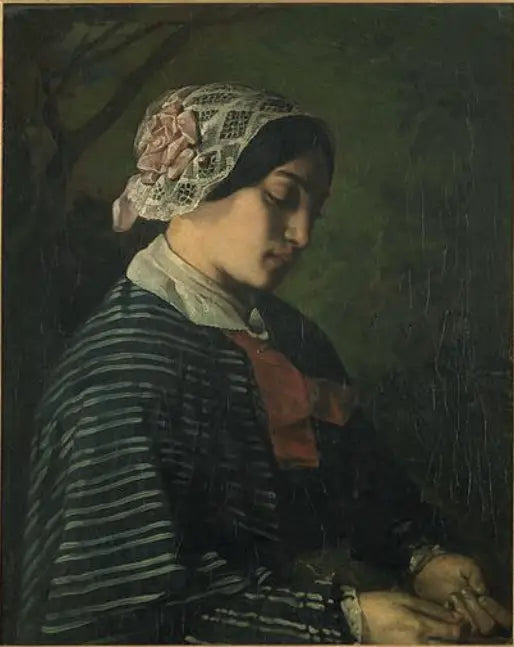 Ornans'tan Genç Bir Kızın Varsayımsal Portresi - Gustave Courbet