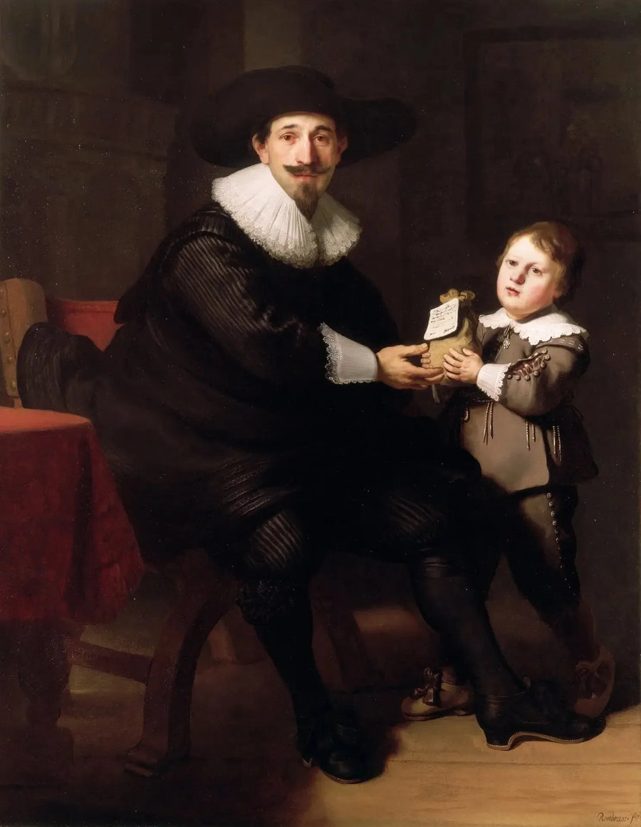 Jean Pellicorne ve oğlu Casper'ın Portreleri - Rembrandt
