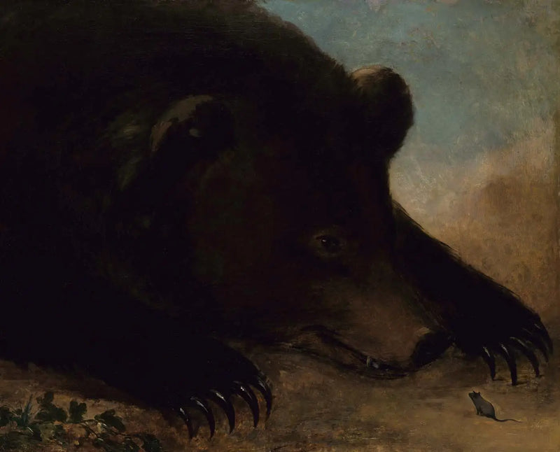 Bir Grizzli ve Bir Fare Portreleri, Gerçek Boyut - George Catlin