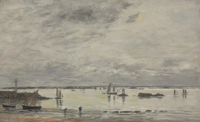 Portrieux, alçak gelgit limanı - Eugène Boudin