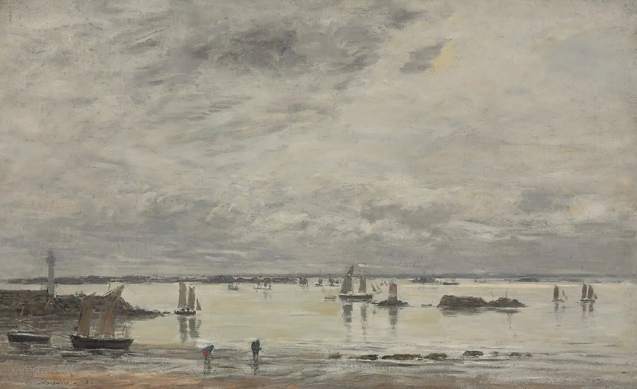 Portrieux, alçak gelgit limanı - Eugène Boudin