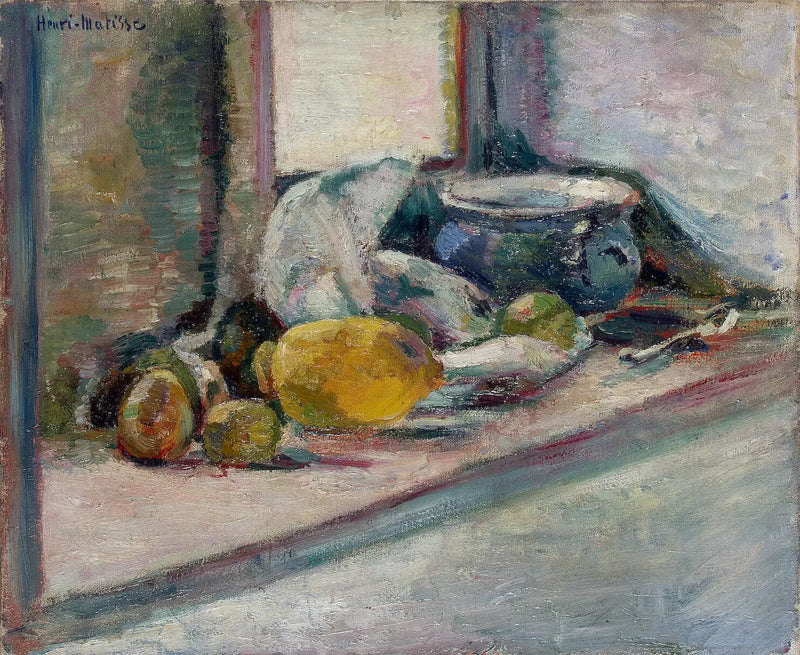 Mavi çömlek ve limon - Henri Matisse
