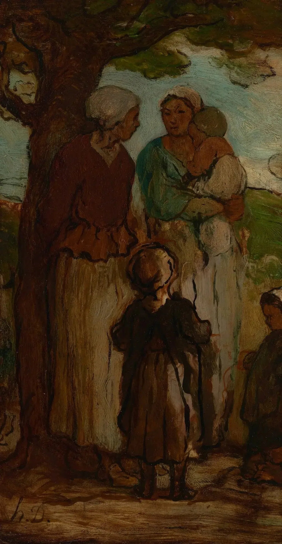 Mahalle Dedikoduları - Honoré Daumier