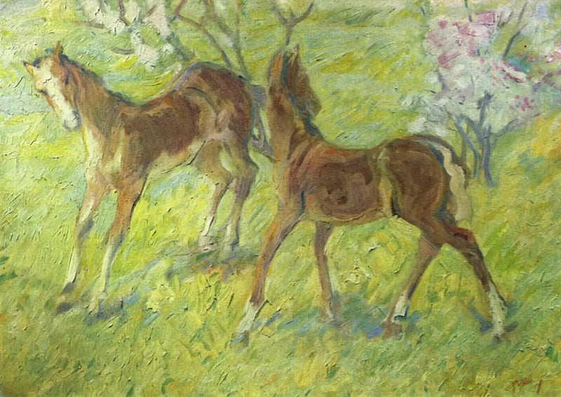 Atlama Yavruları - Franz Marc