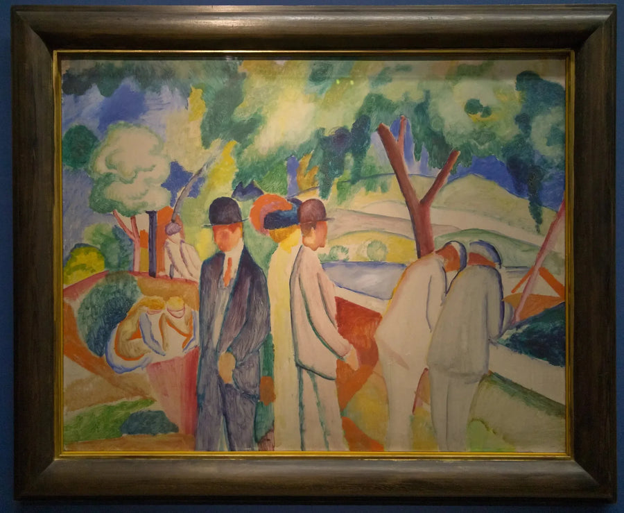 Bebek Arabası (Büyük Işıklı Bebek Arabası) - August Macke