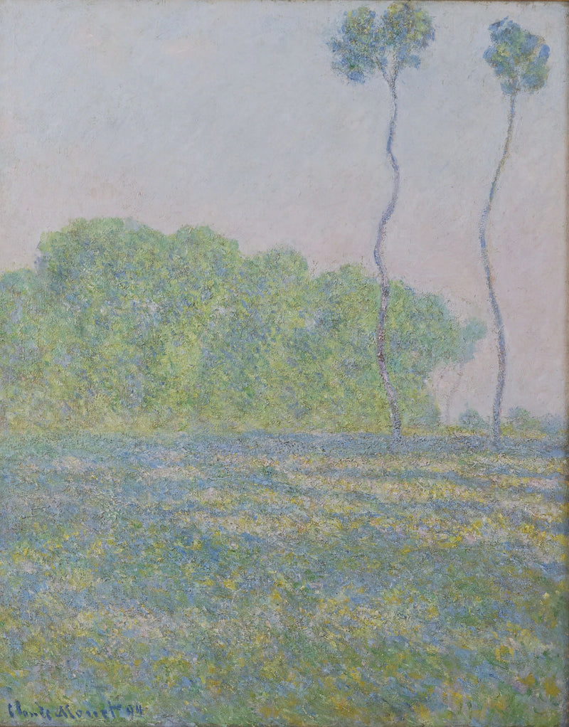 Giverny W1368'deki Prairie - Claude Monet