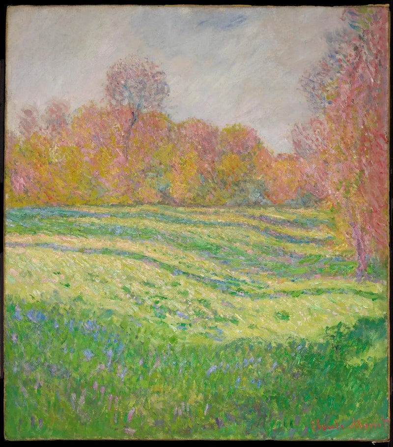 Giverny'deki Prairie, sonbahar etkisi W1083 - Claude Monet