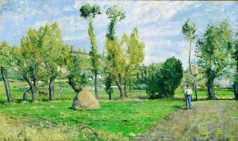 Pontoise yakınlarındaki Valhermeil Ovası - Camille Pissarro