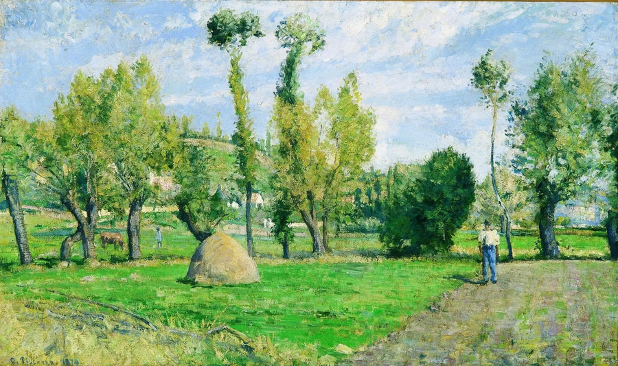 Pontoise yakınlarındaki Valhermeil Ovası - Camille Pissarro