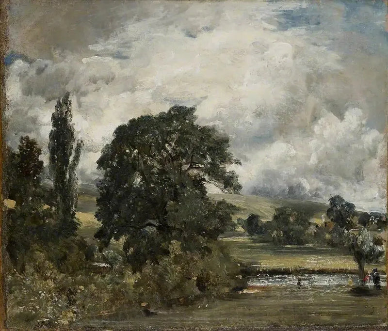 Salisbury yakınlarındaki sulak çayırlar - John Constable