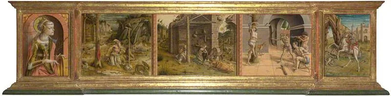 La Madonna della Rondine Prédelle - Carlo Crivelli