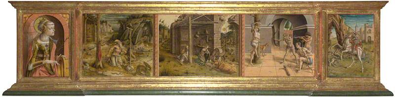 La Madonna della Rondine Prédelle - Carlo Crivelli