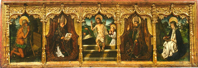 Sainte Engratia'nın sunağının predella - Bartolomé Bermejo