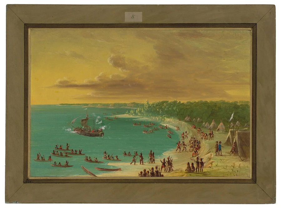 Griffin'in Erie Gölü üzerindeki ilk geçişi. 7 Ağustos 1679 - George Catlin