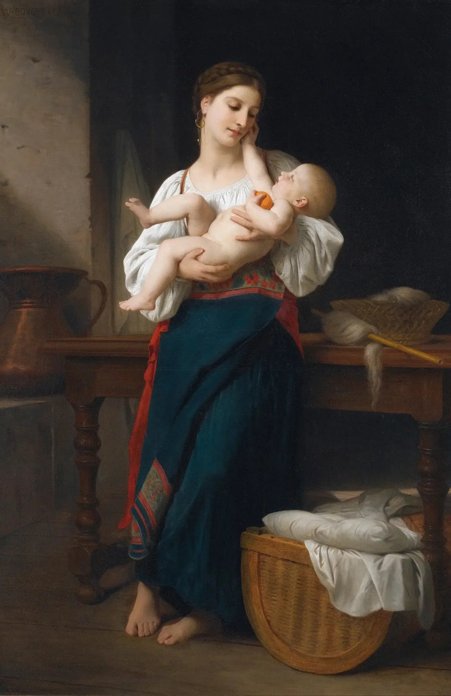 İlk Okşama - Bouguereau