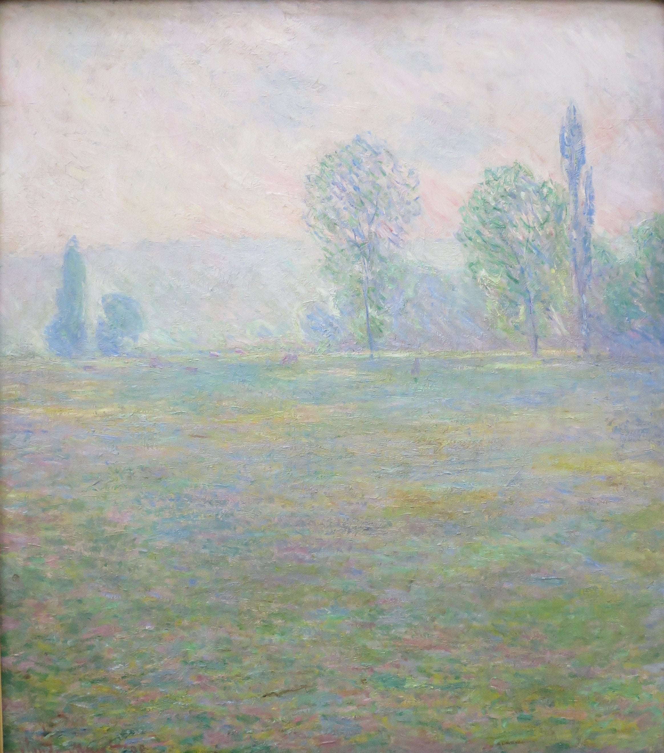 Reproduction du tableau « Prés à Giverny - Claude Monet » par Alpha Reproduction en peinture à l’huile