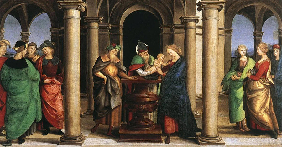 La Présentation de Jésus au Temple, prédelle Oddi, 1504-1505 – Raphaël