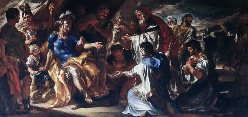 Priam, Achille'nin çadırında - Francesco Solimena