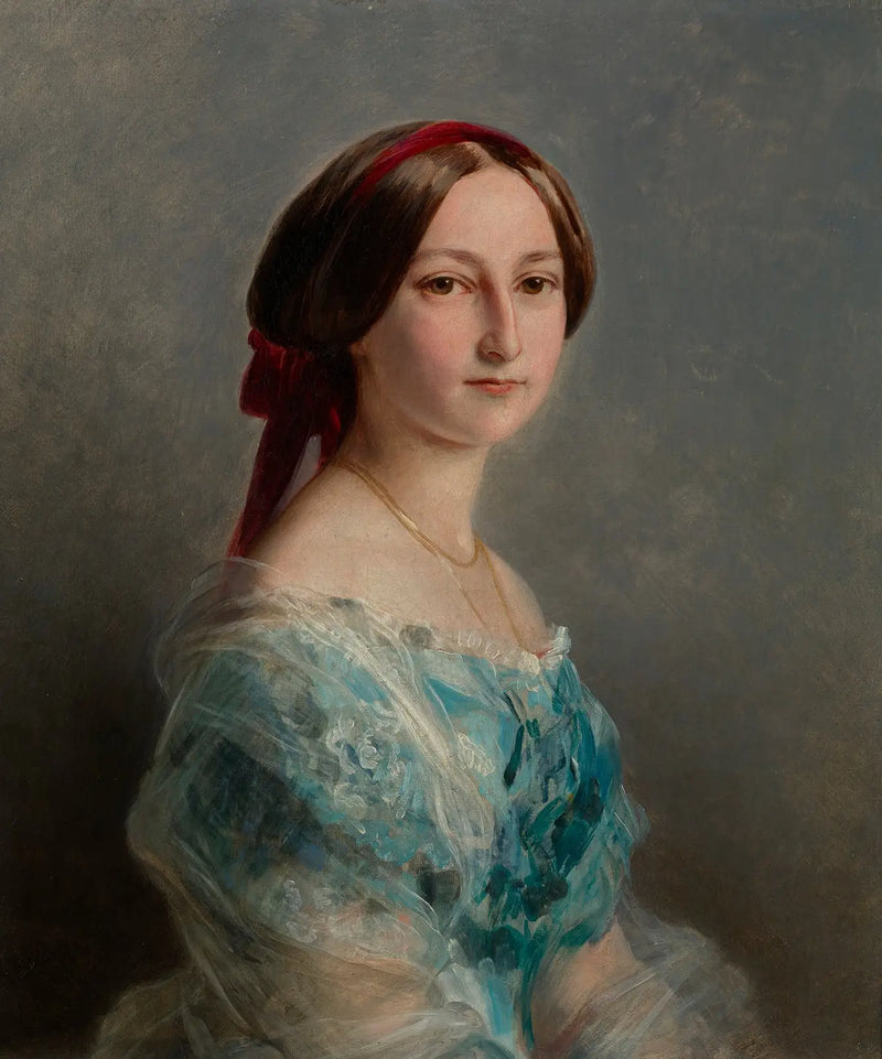 Hohenlohe-Langenbourg Prensesi Adélaïde (1835-1900) - Franz Xaver Winterhalter