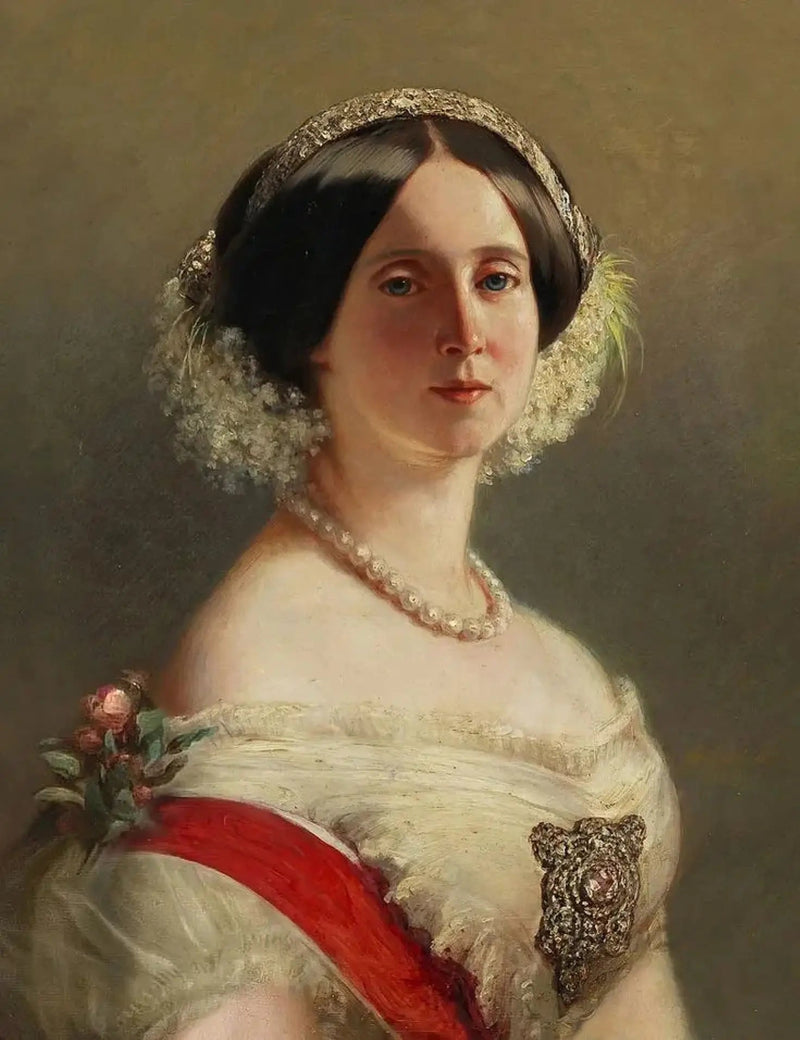 Saxe-Weimar-Eisenach Prensesi Augusta, daha sonra Prusya kraliçesi ve Alman imparatoriçesi - Franz Xaver Winterhalter