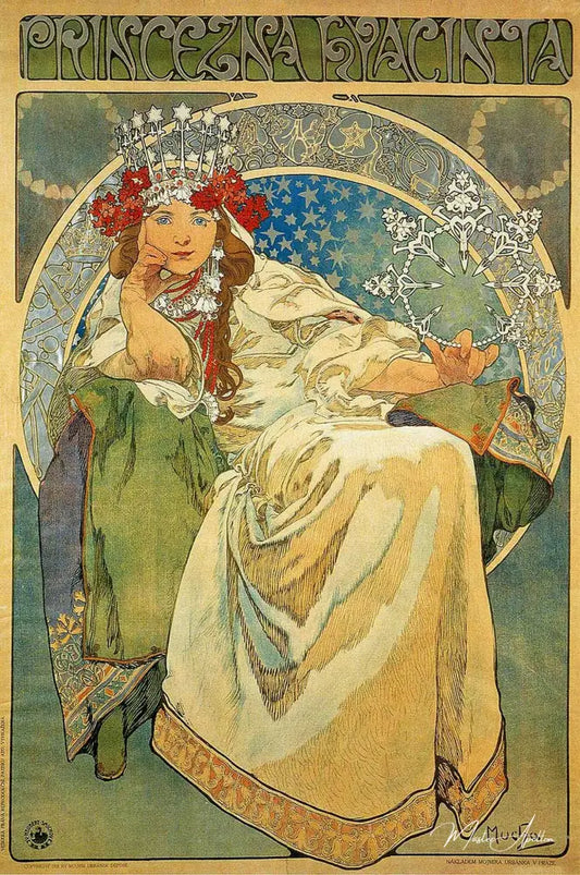 Princesse hyacinthe - Mucha - Reproductions de tableaux et peintures haut de gamme