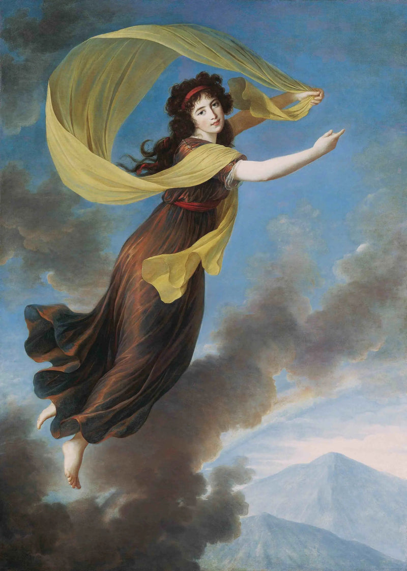 Prenses Karoline von Liechtenstein (1768-1831), Manderscheidt-Blankenheim kontesi olarak Iris rolünde - Élisabeth Vigée Le Brun