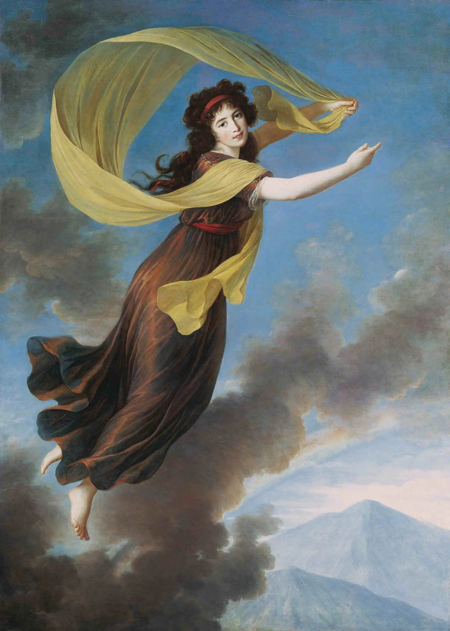 Prenses Karoline von Liechtenstein (1768-1831), Manderscheidt-Blankenheim kontesi olarak Iris rolünde - Élisabeth Vigée Le Brun