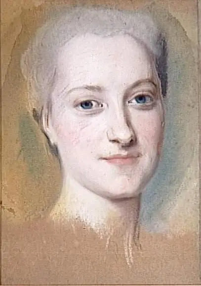 Saxe Prensesi Marie-Christine (1735-1782) - Maurice-Quentin de La Tour