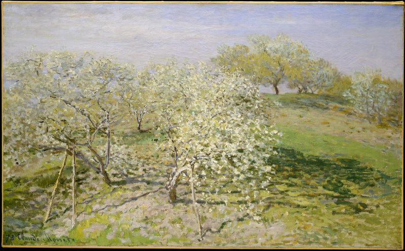 İlkbahar (Çiçek açan meyve ağaçları) W271 - Claude Monet