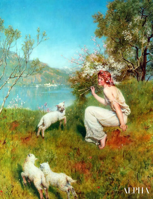 Printemps de John Collier - Reproductions de tableaux et peintures haut de gamme