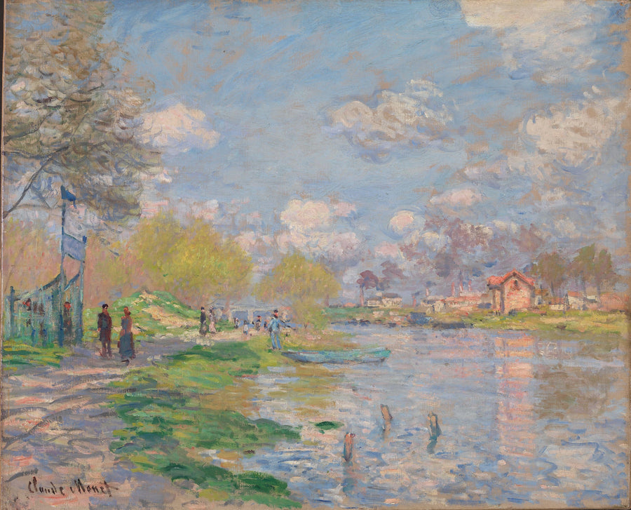 Seine Nehri Kenarında Bahar - Claude Monet