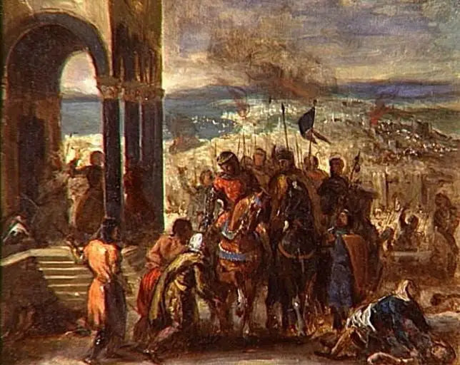 Haçlılar Tarafından İstanbul'un Fethi - Eugène Delacroix