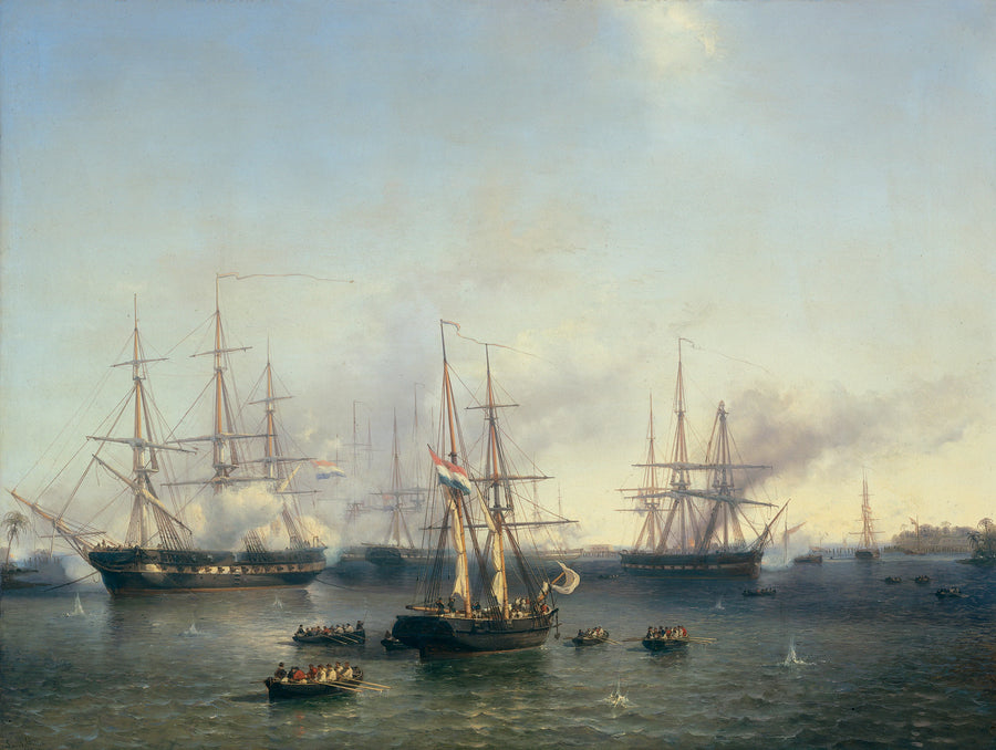 La prise de Palembang (Sumatra) par le lieutenant général baron de Kock, le 24 juin 1821 - Louis Meyer