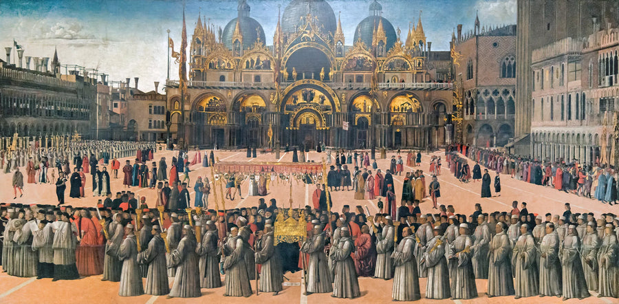 Saint-Marc Meydanı'nda Geçit - Gentile Bellini