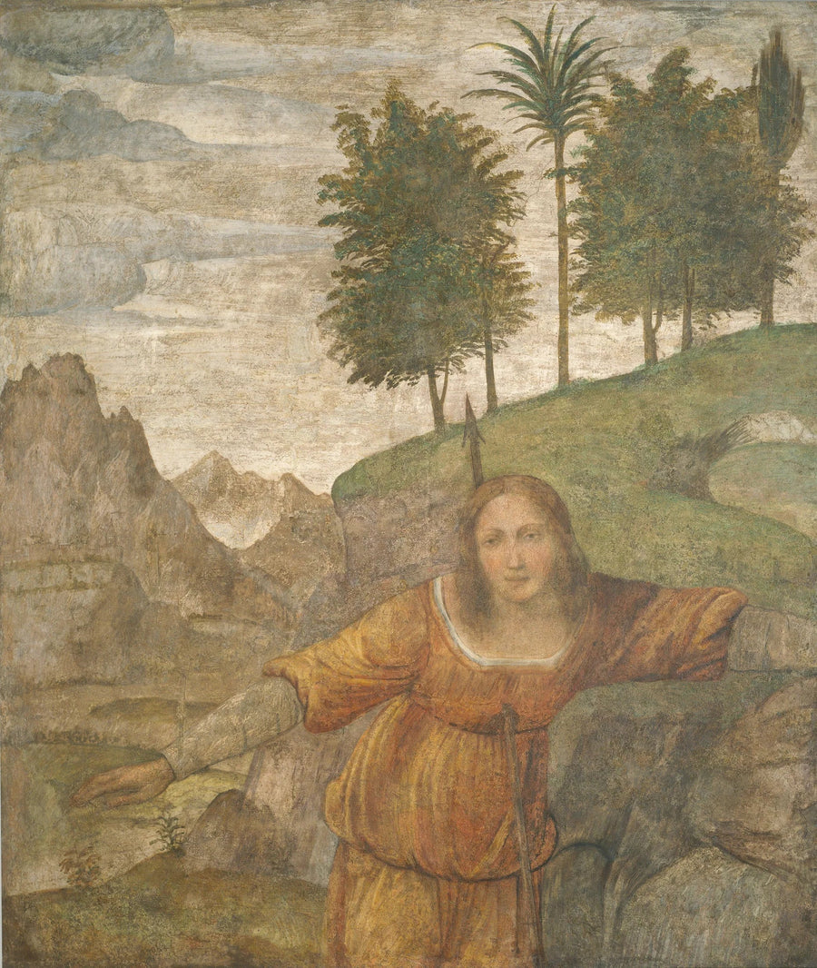 Céphale'nin mızrağıyla delinen Procris - Bernardino Luini