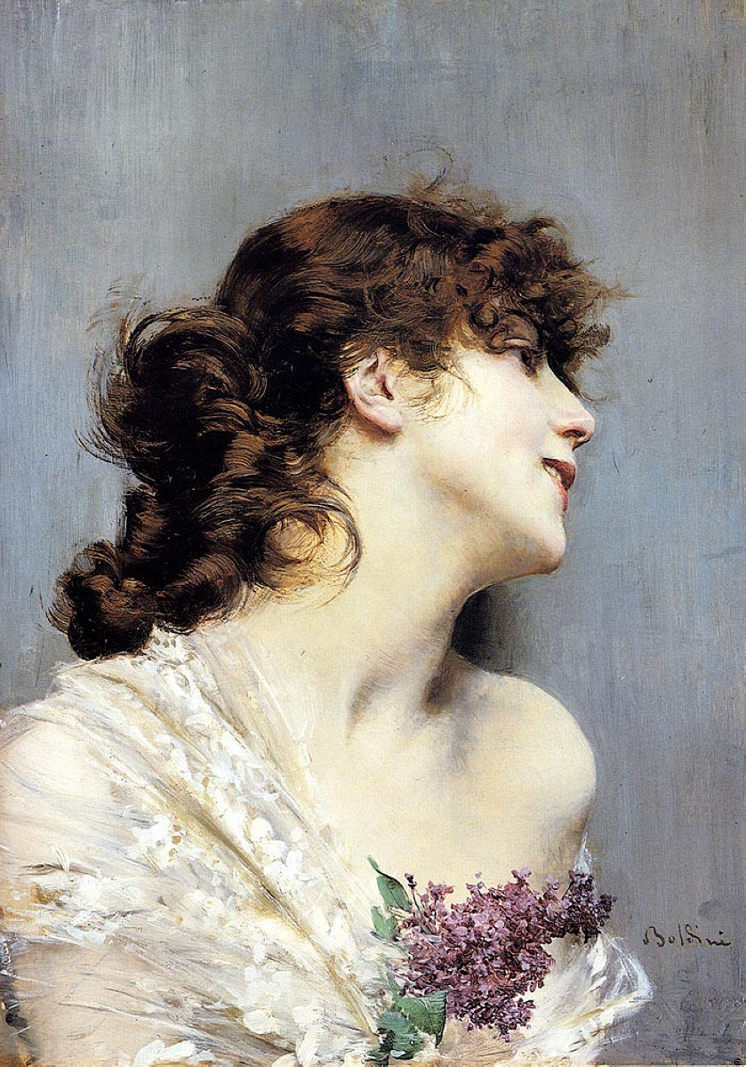 Profil d'une jeune femme - Giovanni Boldini