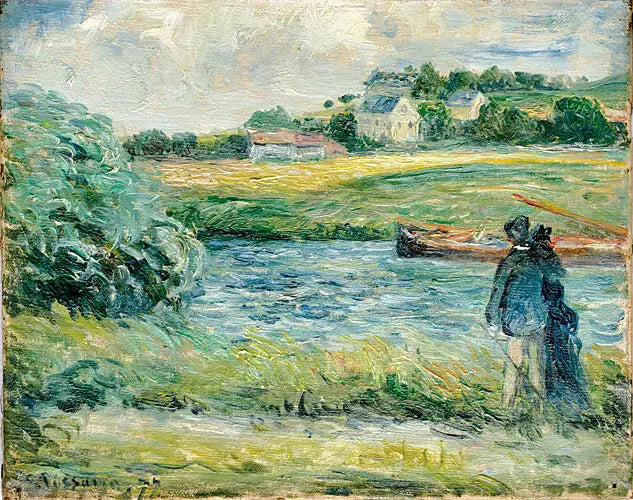 Su Kenarında Yürüyüş, Pontoise - Camille Pissarro