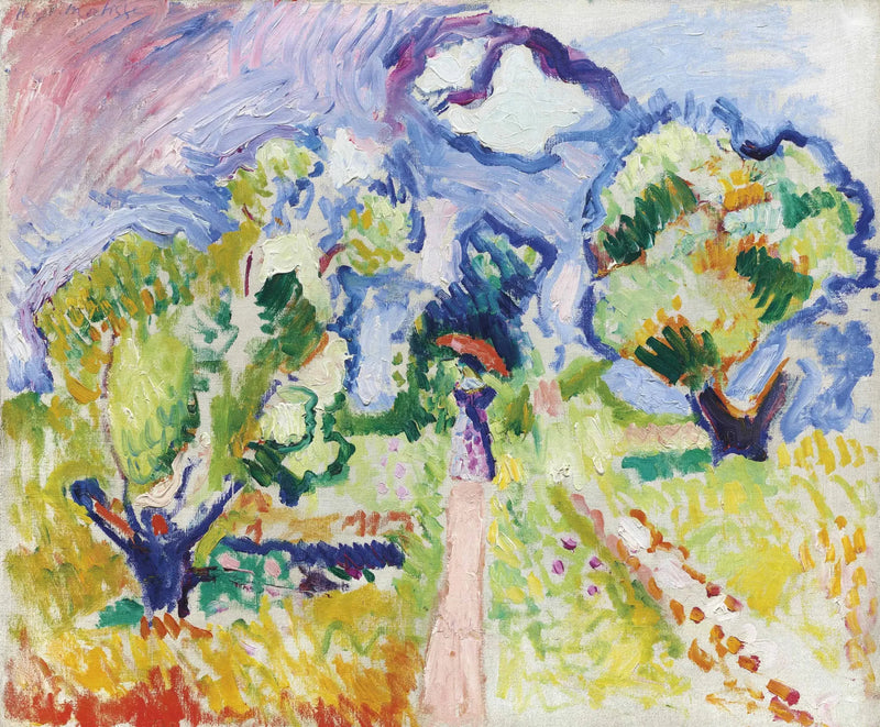 Zeytin Ağaçları Arasında Yürüyüş - Henri Matisse
