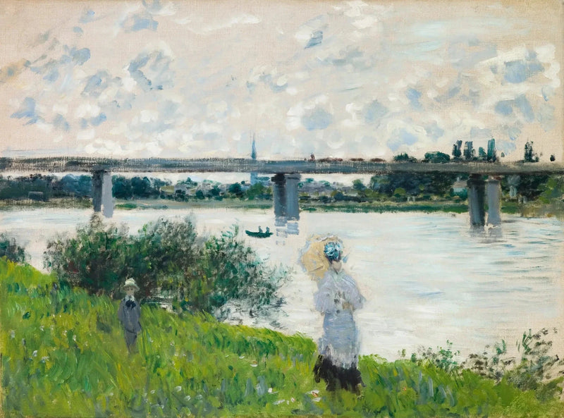 Argenteuil W321'deki demiryolu köprüsüne yürüyüş - Claude Monet