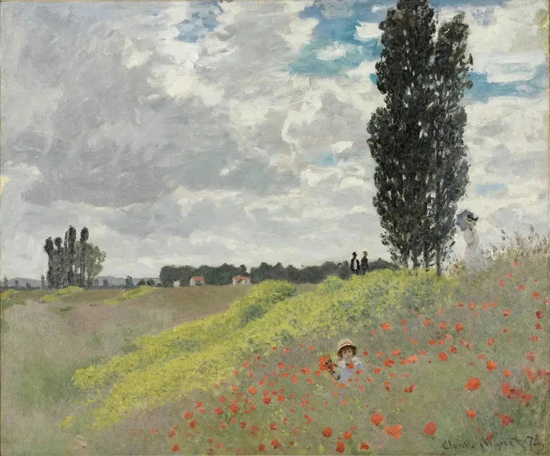 Argenteuil W276'daki Çayırlarda Yürüyüş - Claude Monet